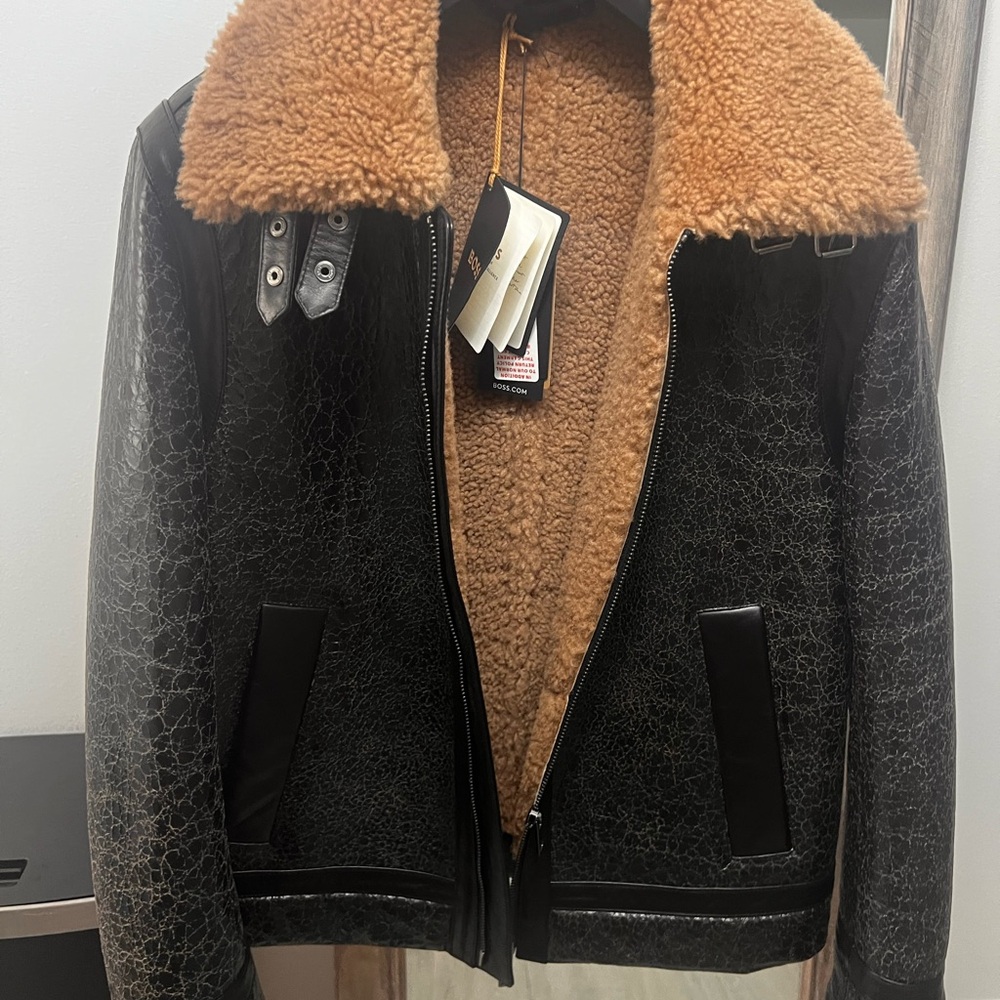 HUGO BOSS LEATHER JACKET